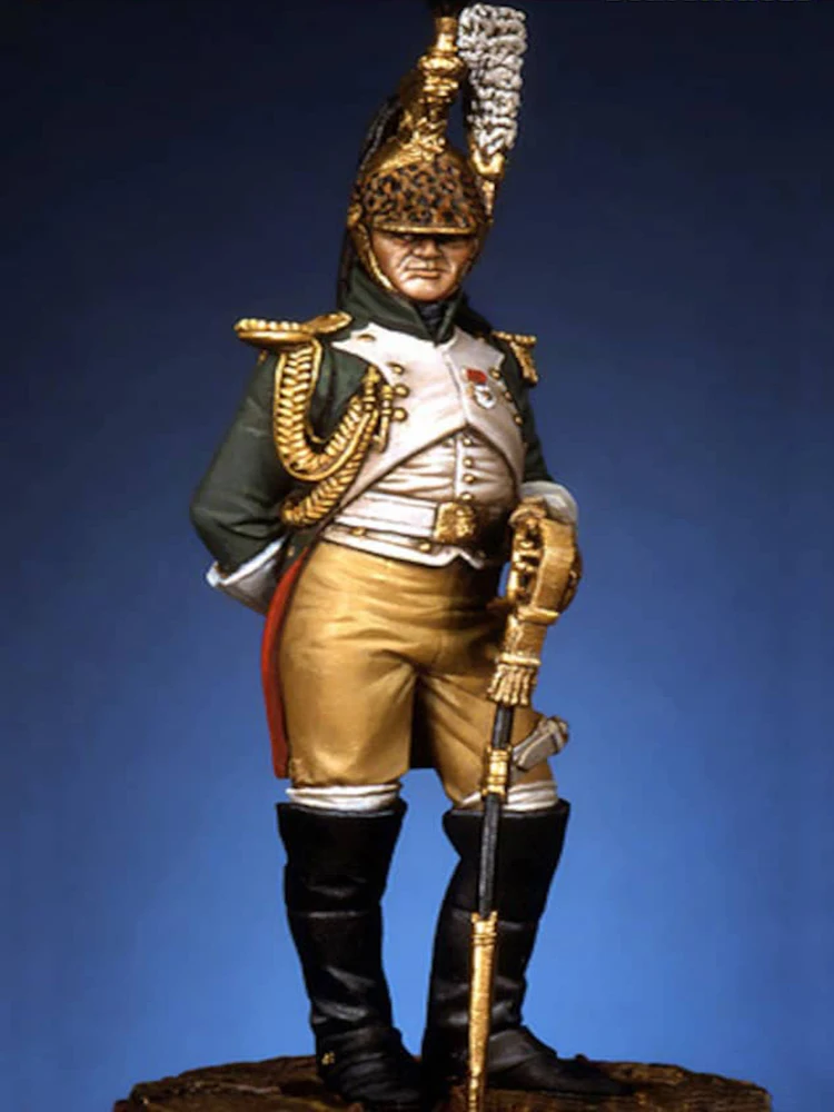 

New Unassembled 1/32 54mm ancient warrior stand (WITH BASE ) Resin Figure Unpainted Model Kit