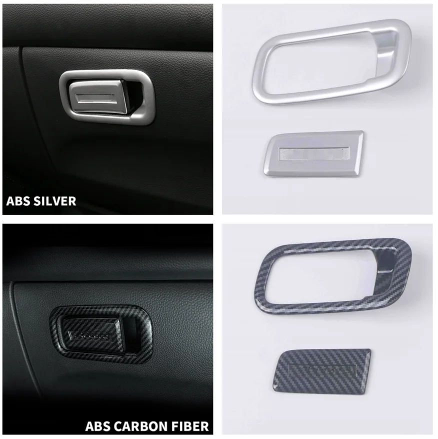 

For Honda Accord 10th 2018-2022 Interior Accessories Storage Box Handle Patch Glove Box Handle Decoration Protection Carbon Fibe