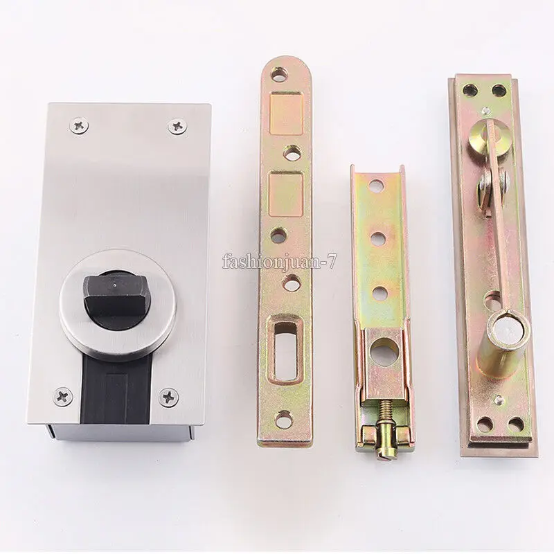 Brand New 1Set Heavy Duty Door Pivot Hinges 360° Rotary Invisible Hidden Door Hinges Install Up and Down Loading 400KG