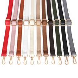 1.2cm Wide Thin Synthetic Leather Shoulder Bag Strap Diy Purse Handle Adjustable Crossbody Handbag Belt Replacement With Clasp