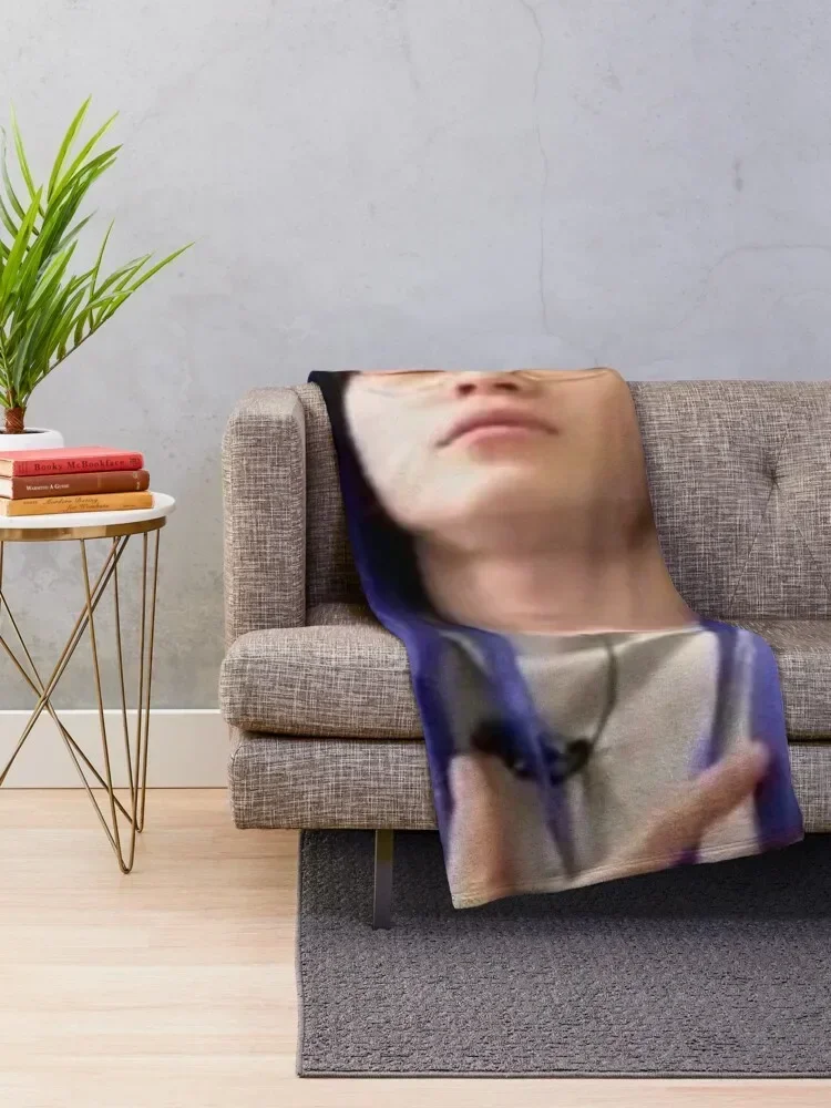 Woozi Relaxed Meme Throw Blanket Decorative Throw Furry Blankets