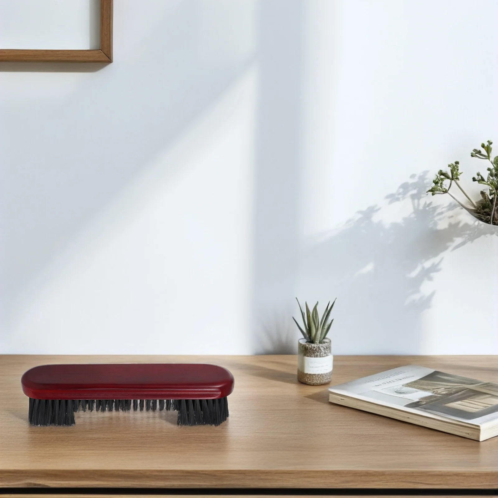 

Ergonomic Wooden Handle Pool Table Brush Soft Bristles for Effective Cleaning Billiards Cleaner Dustpan Brush