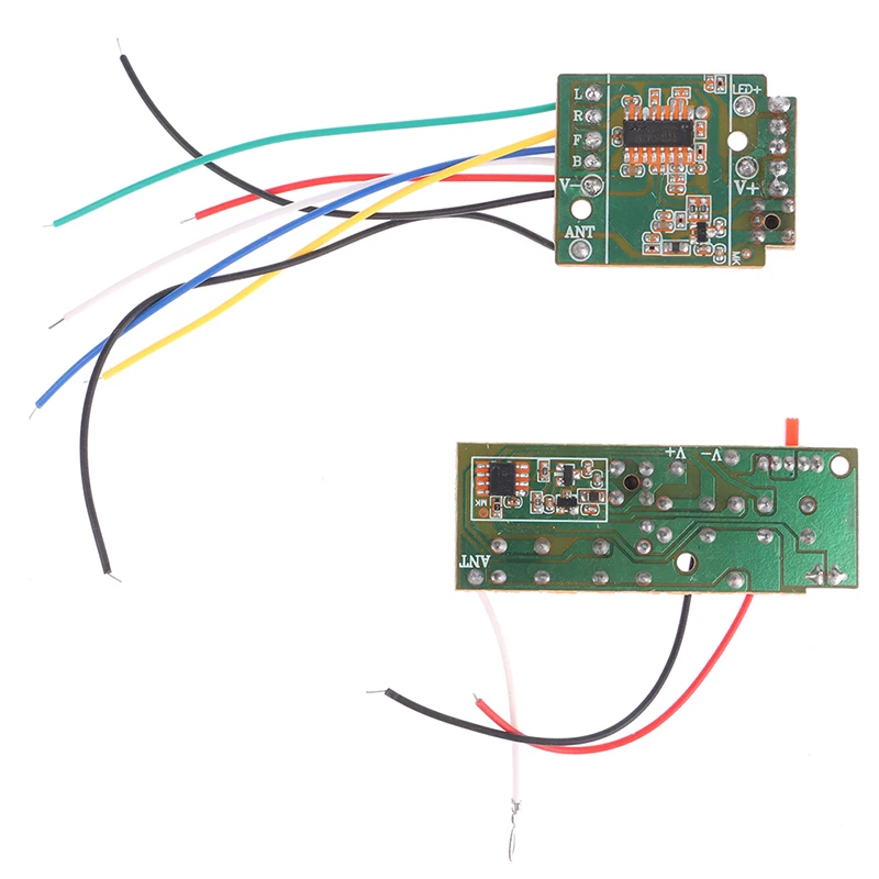 1Set 4CH RC Remote Control 27MHz Circuit PCB Transmitter And Receiver Board Parts With Antenna Radio System RC Car Accessories