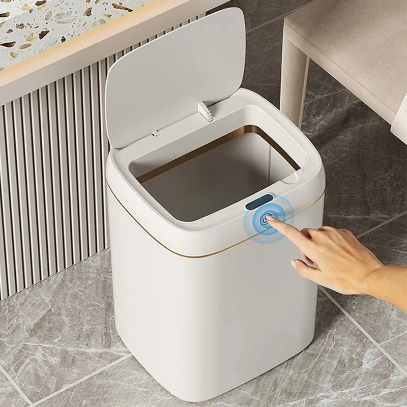 11/13L Smart Trash Can Automatic Sensor Garbage Can Light Luxury Bathroom Kitchen Garbage Living Room Recycle Bins Wastebasket