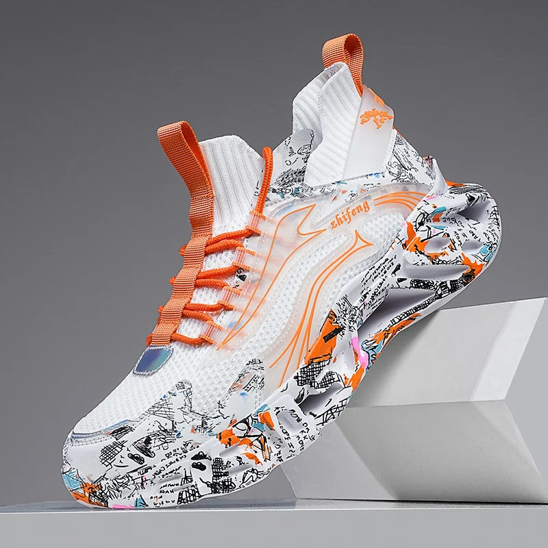 

Модные мужские туфли для папы весны/осени 2025 года — ультрапопулярные модные кроссовки с дышащей сеткой на толстой подошве, стильные и универсальные