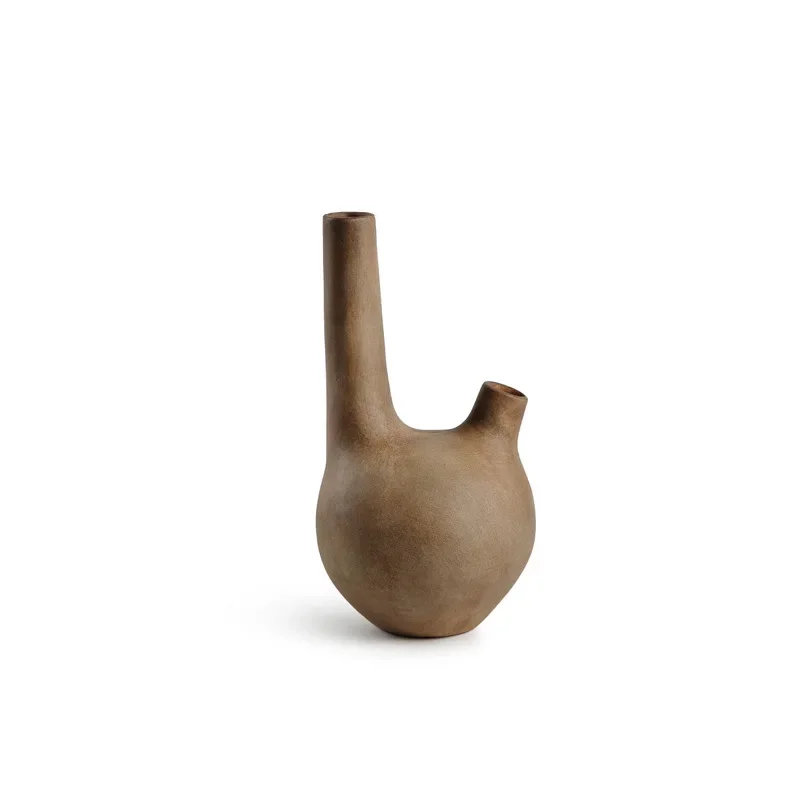 Wabi Sansan ceramic vase ornament Nordic retro art flower ware