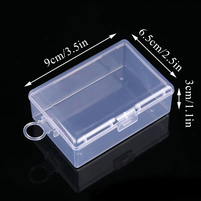 Plastic Box Transparent Jewelry Organizer Sample Box Small Tool Storage Box Nail Enhancement Tool Box Mobile Phone Repair Case