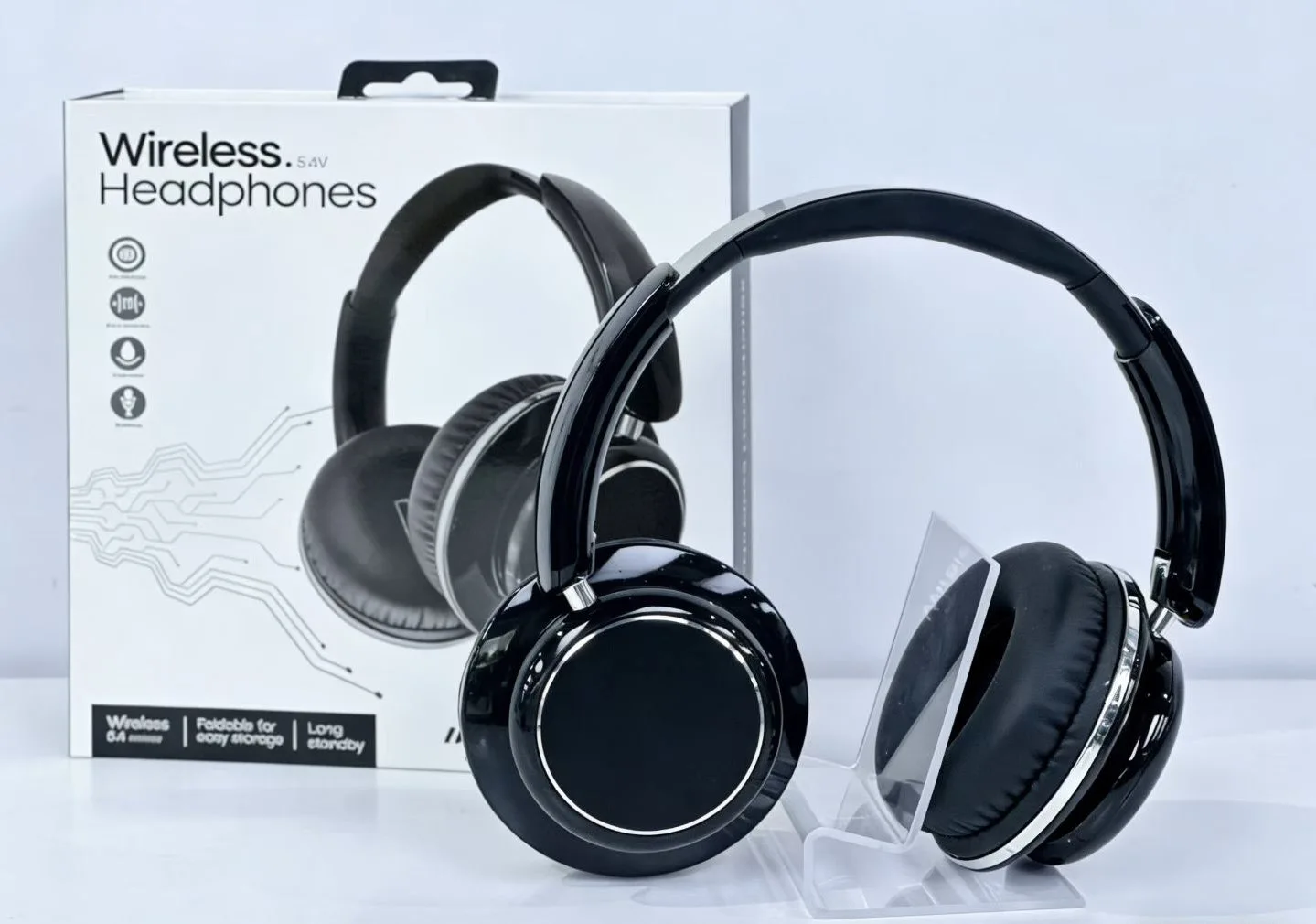 

ZECAA New Bluetooth Wireless Bass Headphone 5.3 Head On Earphones HiFi Sound Bluetooth Wireless Bass Video Game ANC Headphone