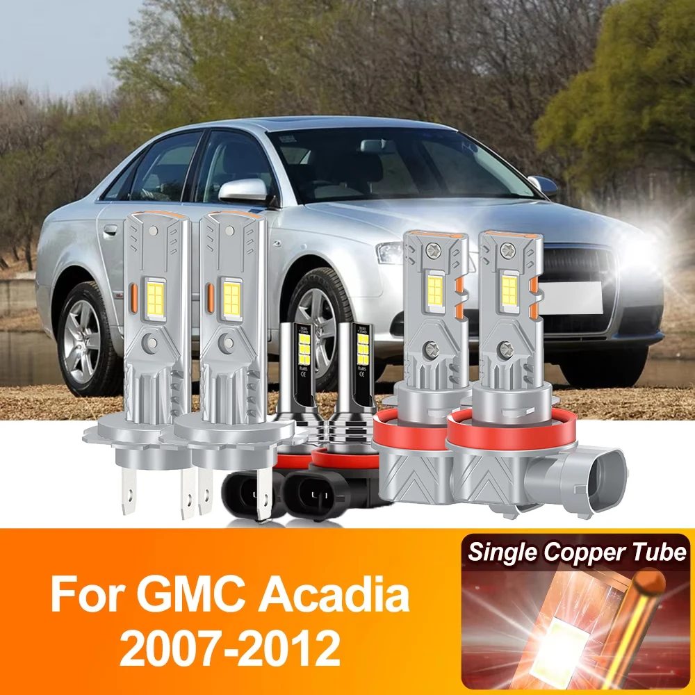 

60000LM Canbus светодиодный лампы фар 360 Вт Автомобильные фары 12 в 6000K белые Противотуманные фары для GMC выбраa 2007 2008 2009 2010 2011