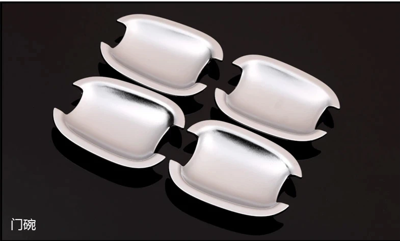 

FUNDUOO For Peugeot 307 Citroen C2 New Chrome Car Door Handle Bowl Cover Trim Sticker Free Drop Shipping