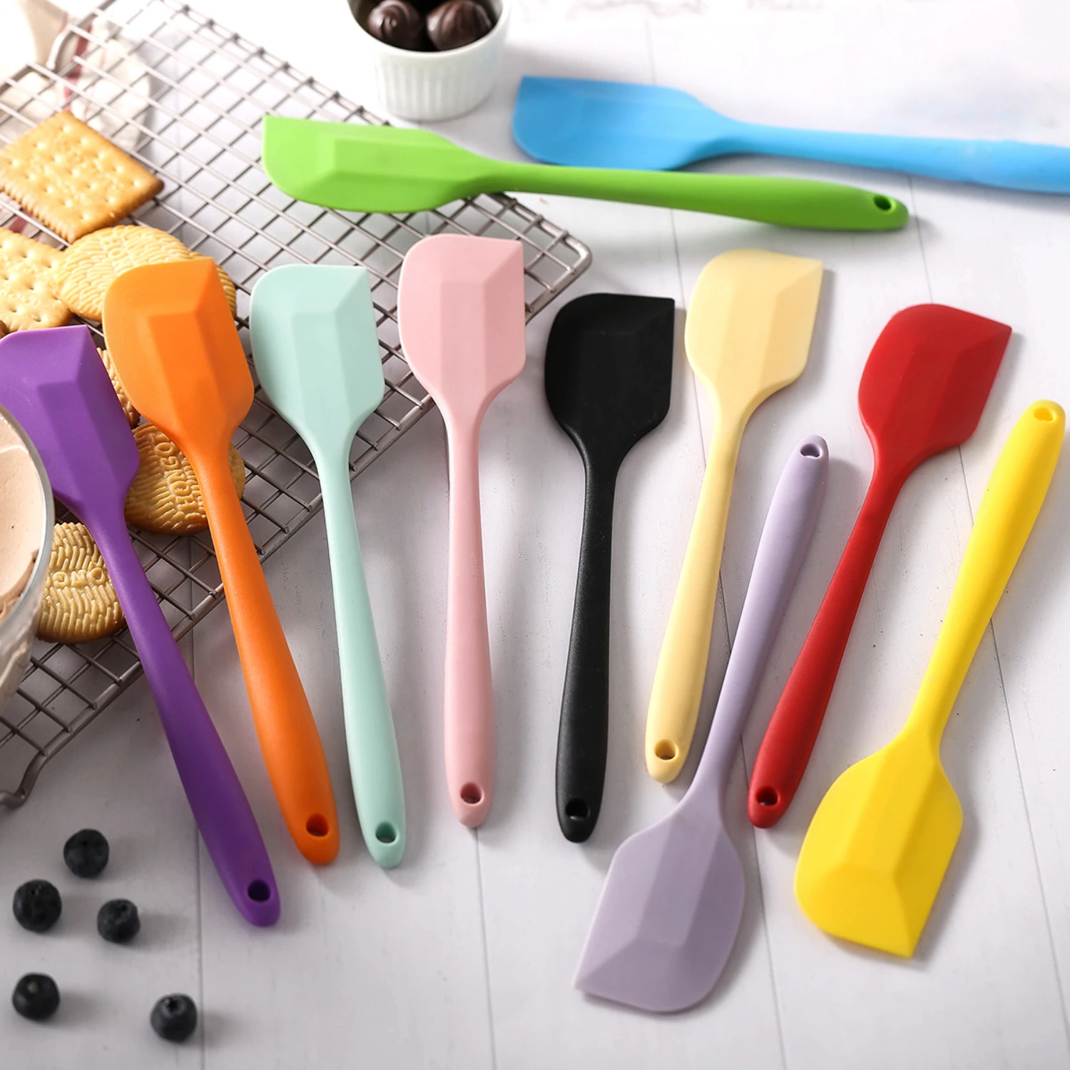 Food Grade Kitchen Baking Tools - Silicone Cream Spatula for Baking and Cooking - Durable 1pc Spatula Set for Kitchen Use