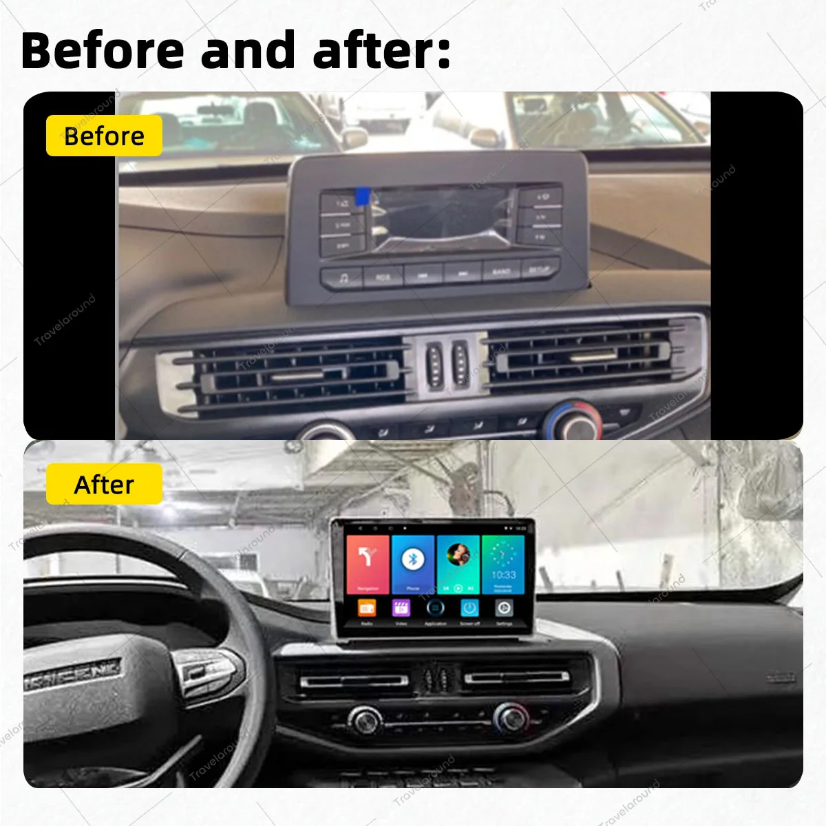 2 Din Android Car Stereo Radio for Changan Hunter F70 2019-2021 Autoradio GPS Navigation 10.1