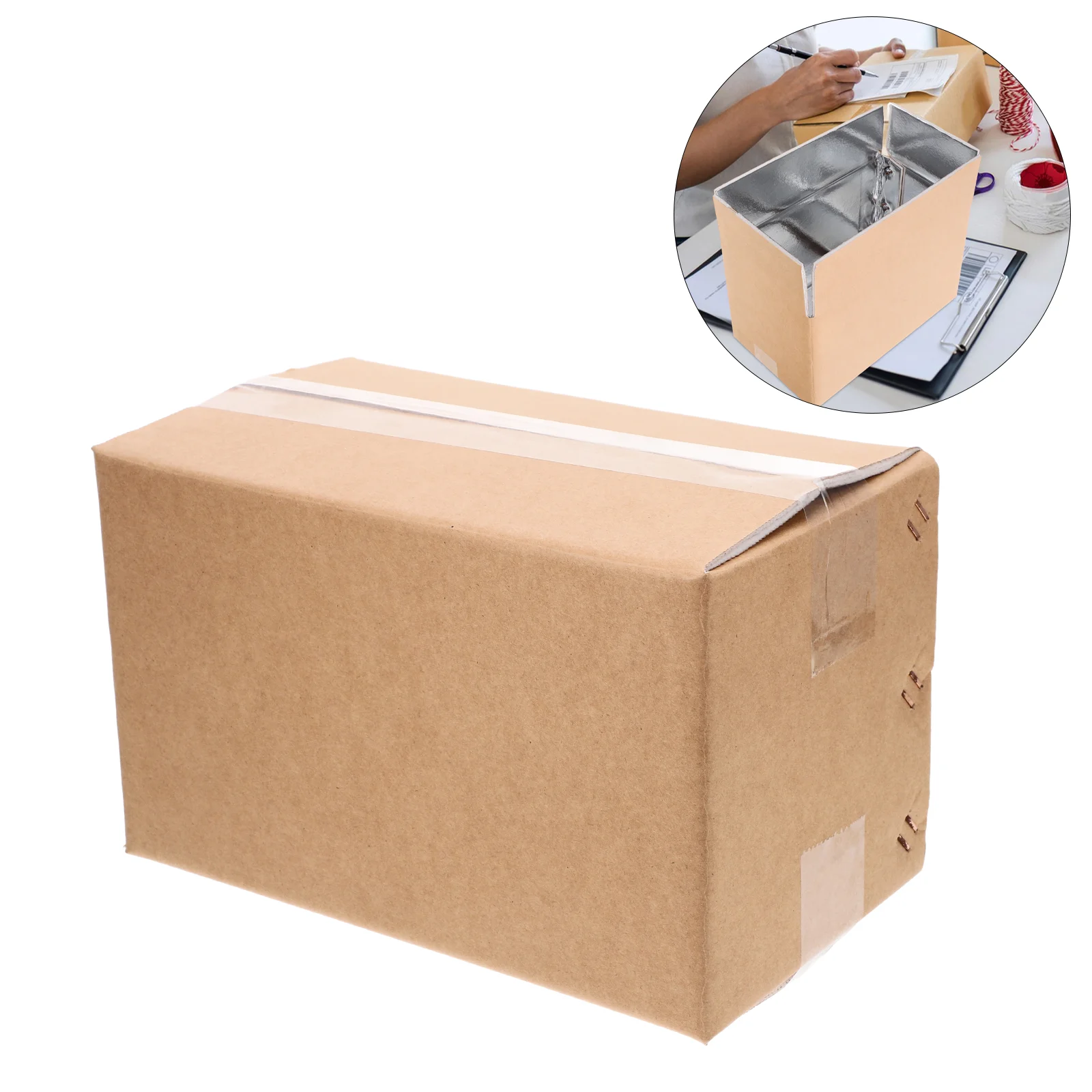 2 Pcs Freezer Dry Ice Shipping Boxes Small Container Thermal Cooler Carton Paper Insulated