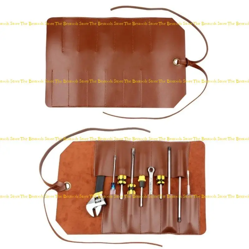 12PF PU Tool Wrench Roll Portable Carry Workshop Storage Woodworking