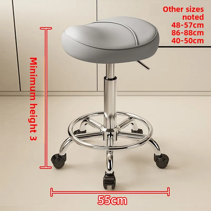 مقعد مرتفع للطاولة الأمامية، كرسي سرج مريح، مقعد رفع للطهي في المطبخ، مقعد مسند ظهر منزلي، مقعد بار