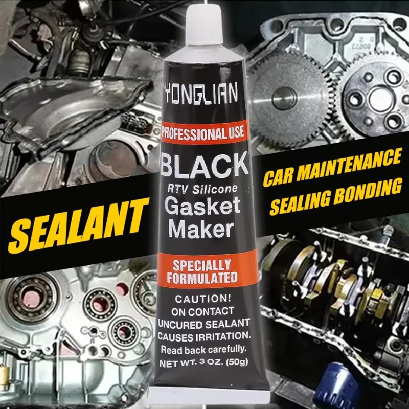 Automotive Gasket Sealant Car Engine Black Silicone-free Sealant Universal Waterproof Oil-resistant Adhesive Glue Repair Sealer image 4