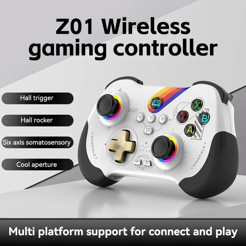 ZO1 6-axis Wireless Gamepad Gaming Controller Wakeup Joystick Gyro Joystick for Nintendo Switch Steam Deck PS3 PS4 Accessories