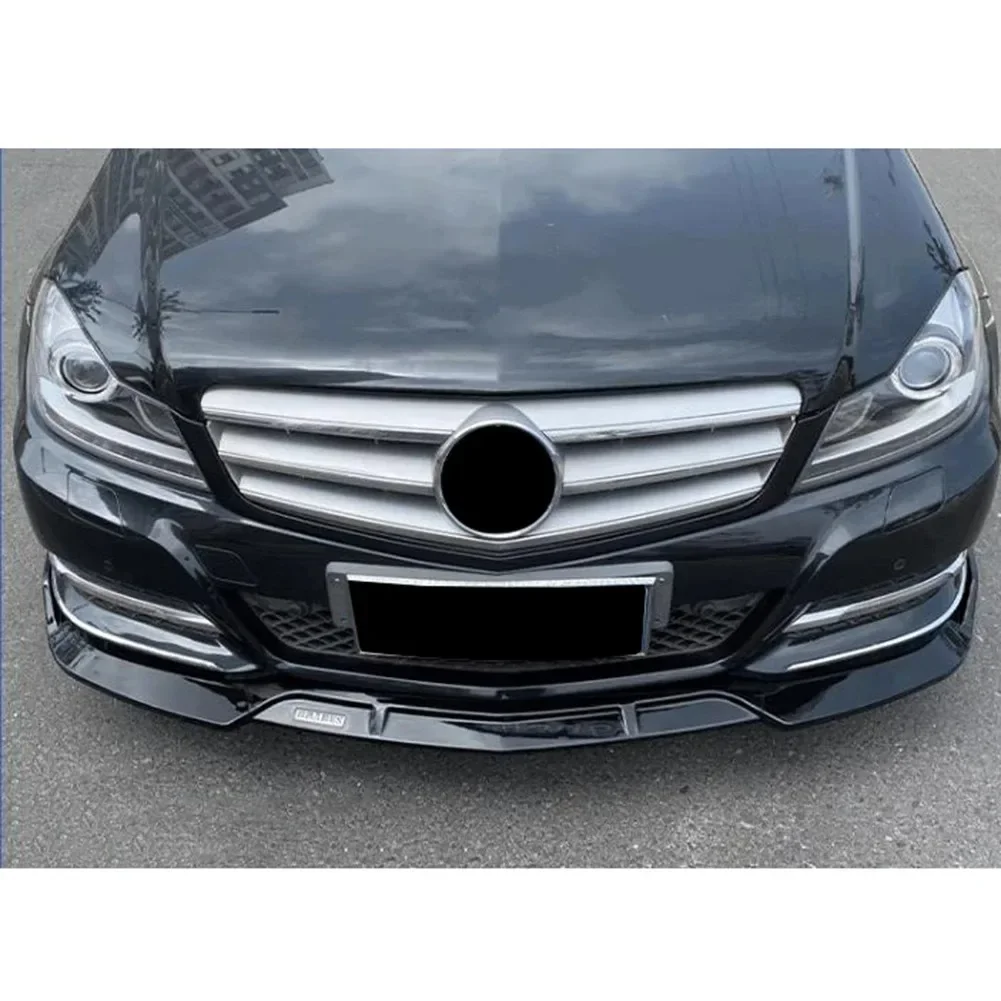 

Car Front Lip Bumper Cover stage 3 Splitter Extensions For Mercedes-Benz W204 C-Class 2007-2011 Brabus Style
