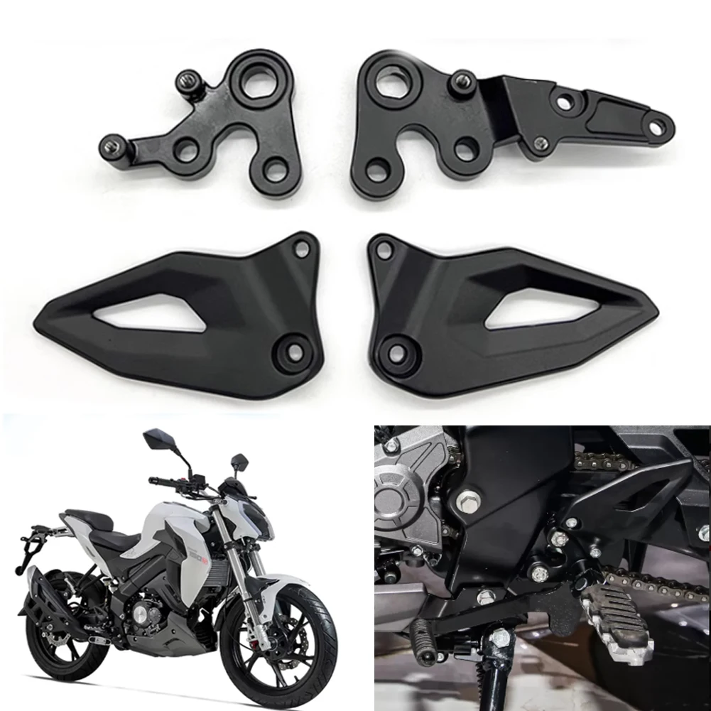 Front Footrest  Foot Pegs Bracket Foot Pedals Support Decoration Plate For Benelli TNT BJ150S BJ150-31 Keeway RKF125 125