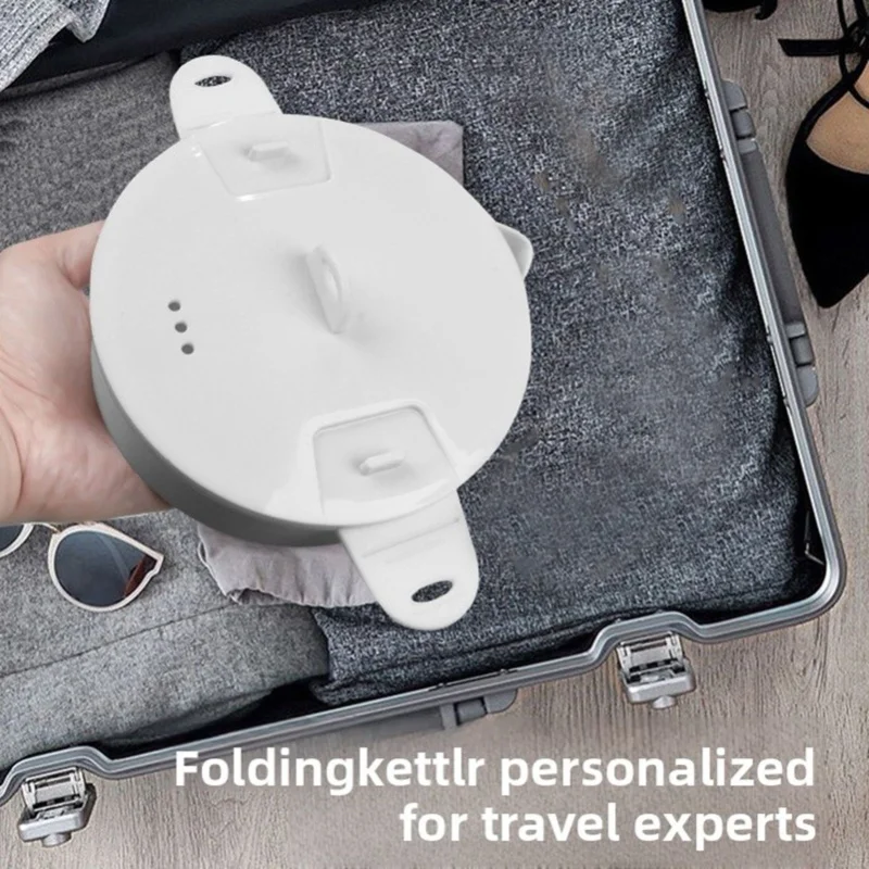 Travel Foldable Electric Mini Cooker 800W 12L Silicone Hot Pot Kettle Multifunctional With Steamer Rack For Noodles view 3