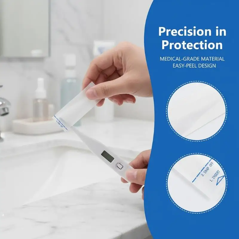 Probe Covers 50PCS Digital Disposable Waterproof Sheaths Reduce Cross Contamination for Children and Adults at HomeHotsale