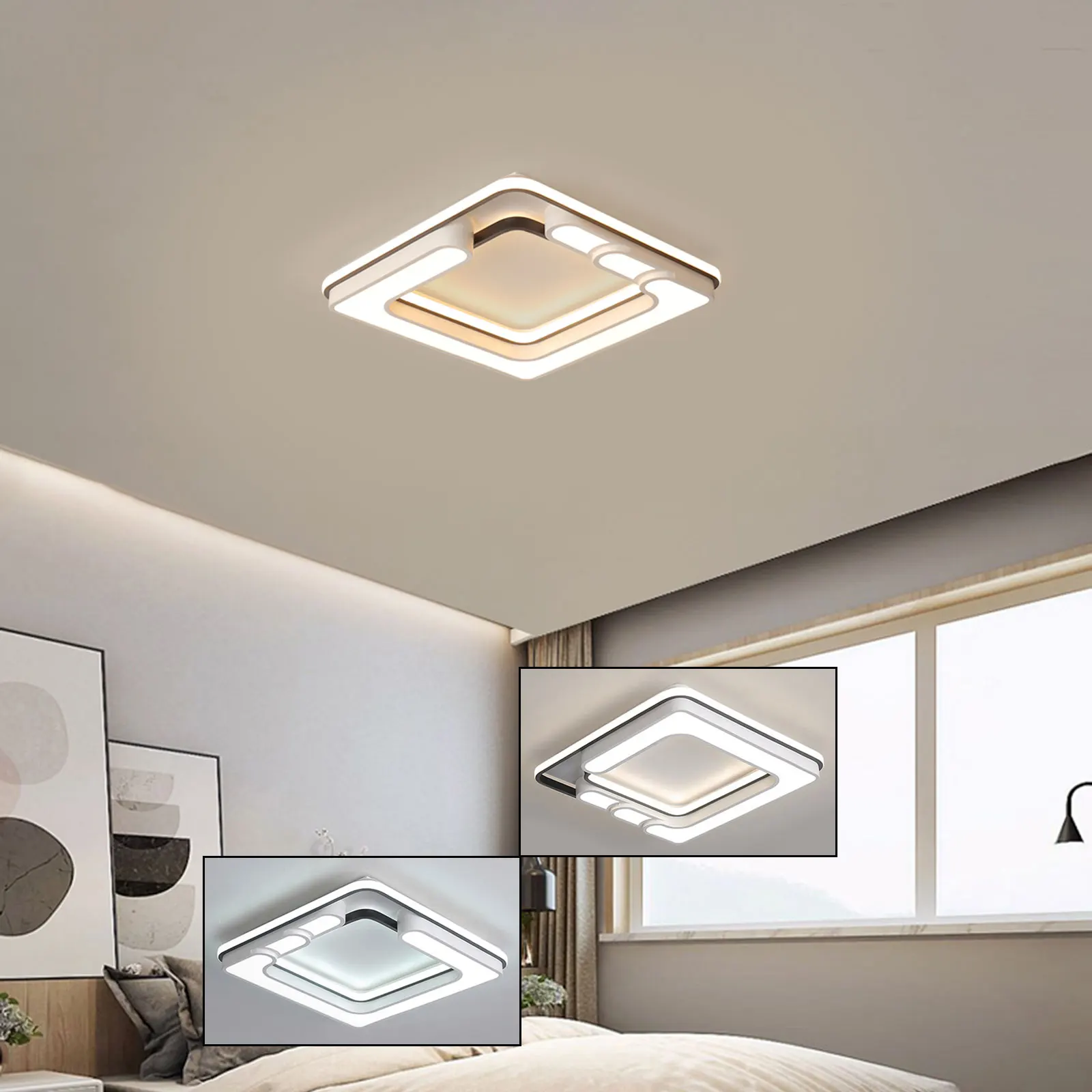 

Потолочный светильник 40*40*9 см, квадратный, для кухни/бара/ресторана/кафе/библиотеки