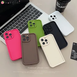 For IQOO Z8 Z8X Z7X Neo 8 Pro Neo 7 SE 6 SE 5 5S 3 Phone Case Dopamine Color Simple Silicone Case