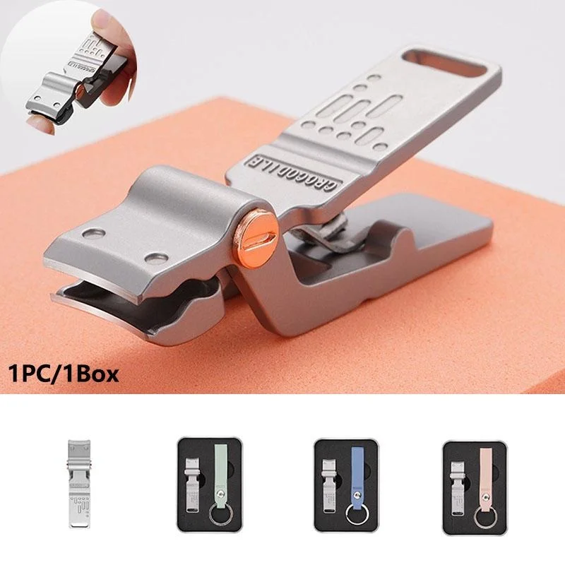 

1PC/1Box Portable Sharp Nail Fingernail Clipper Steel Wide Jaw Opening Anti Splash Fingernail Clippers Nail Cutter Manicure