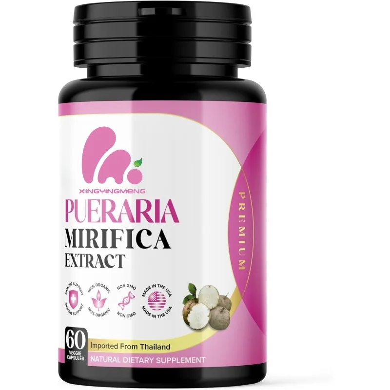 

1000 миллиграмм натурального белого экстракта корня кудзу — способствующий женщинам с 60 вегетарианскими капсулами