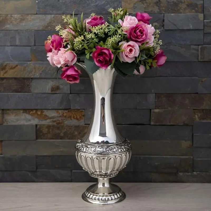 Contemporary Metal Vases Artistic Scandinavian Decors Living Room Centerpieces B03E