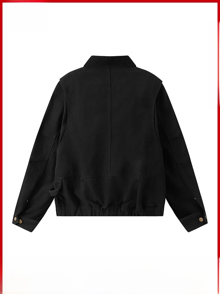 Or Abbigliamento da lavoro Jaet Zipper da uomo Multi-ket Patchwork CleanFit Autunno Trendy Cotone Lungo Sve Capispalla casual per giovani