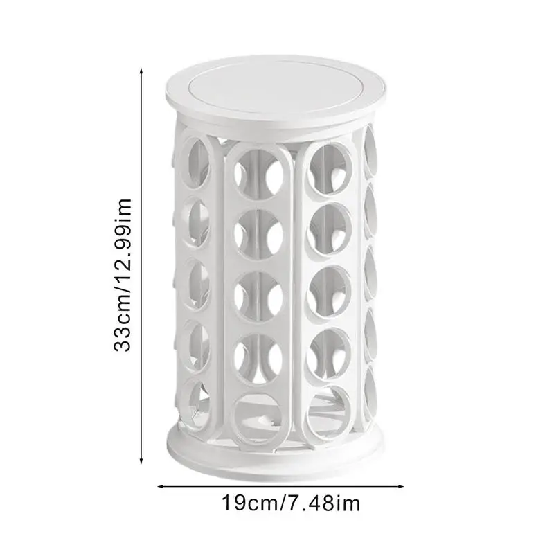 Almacenamiento de cápsulas de café, carrusel de bebidas de gran capacidad, soporte giratorio para bolsa de café, organizador de mostrador de cocina para casa y apartamento