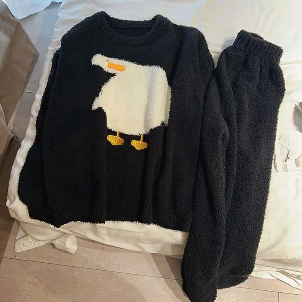 conjunto-de-pijama-de-forro-polar-suave-con-diseno-de-caballo-pato-y-conejo-de-manga-larga-holgado-para-el-hogar-grueso-y-calido-para-otono-e-invierno
