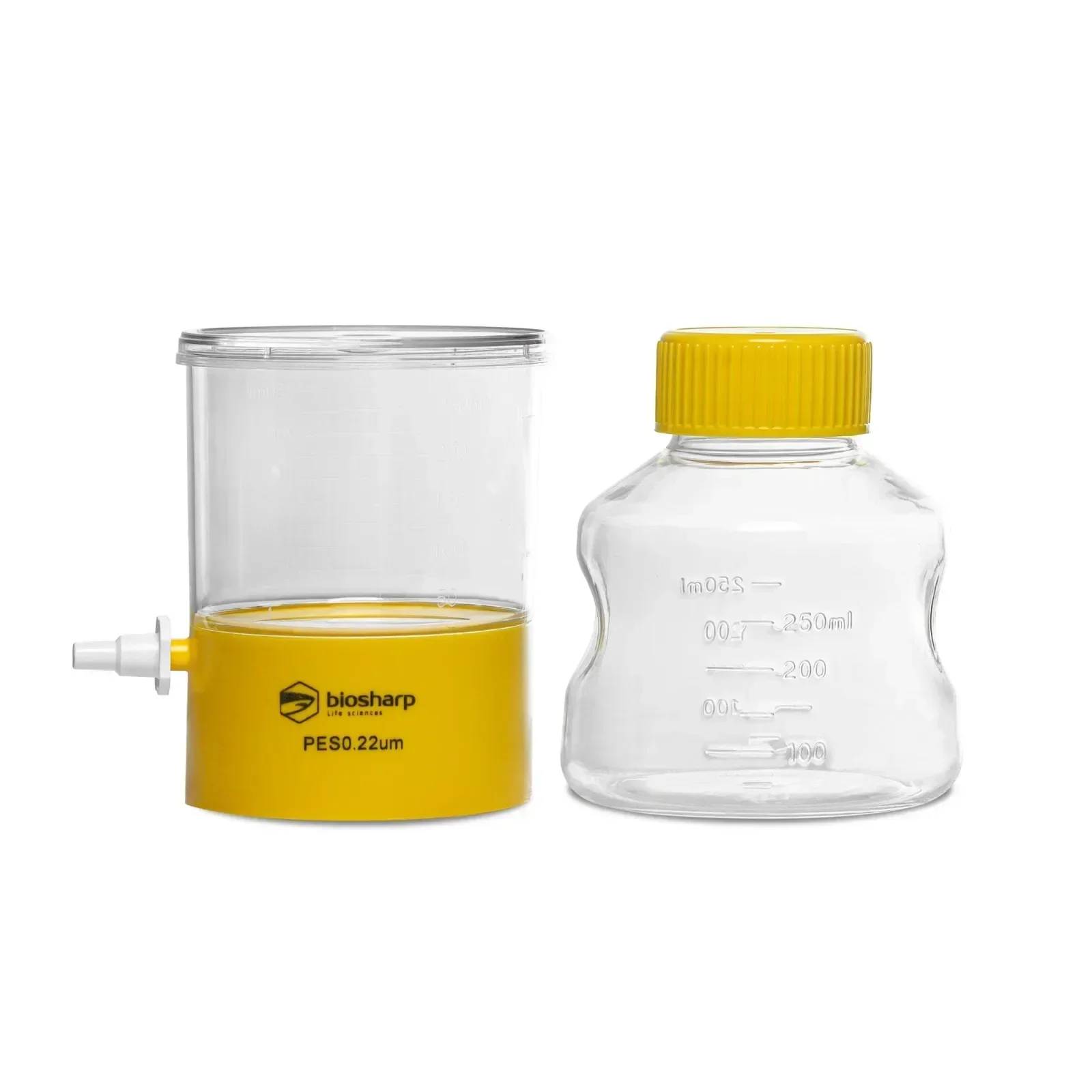 Biosharp150ml-1000ml Vacuum Filtration System PES Membrane 0.22um Filter Cell Culture Medium Independent Aseptic Packaging