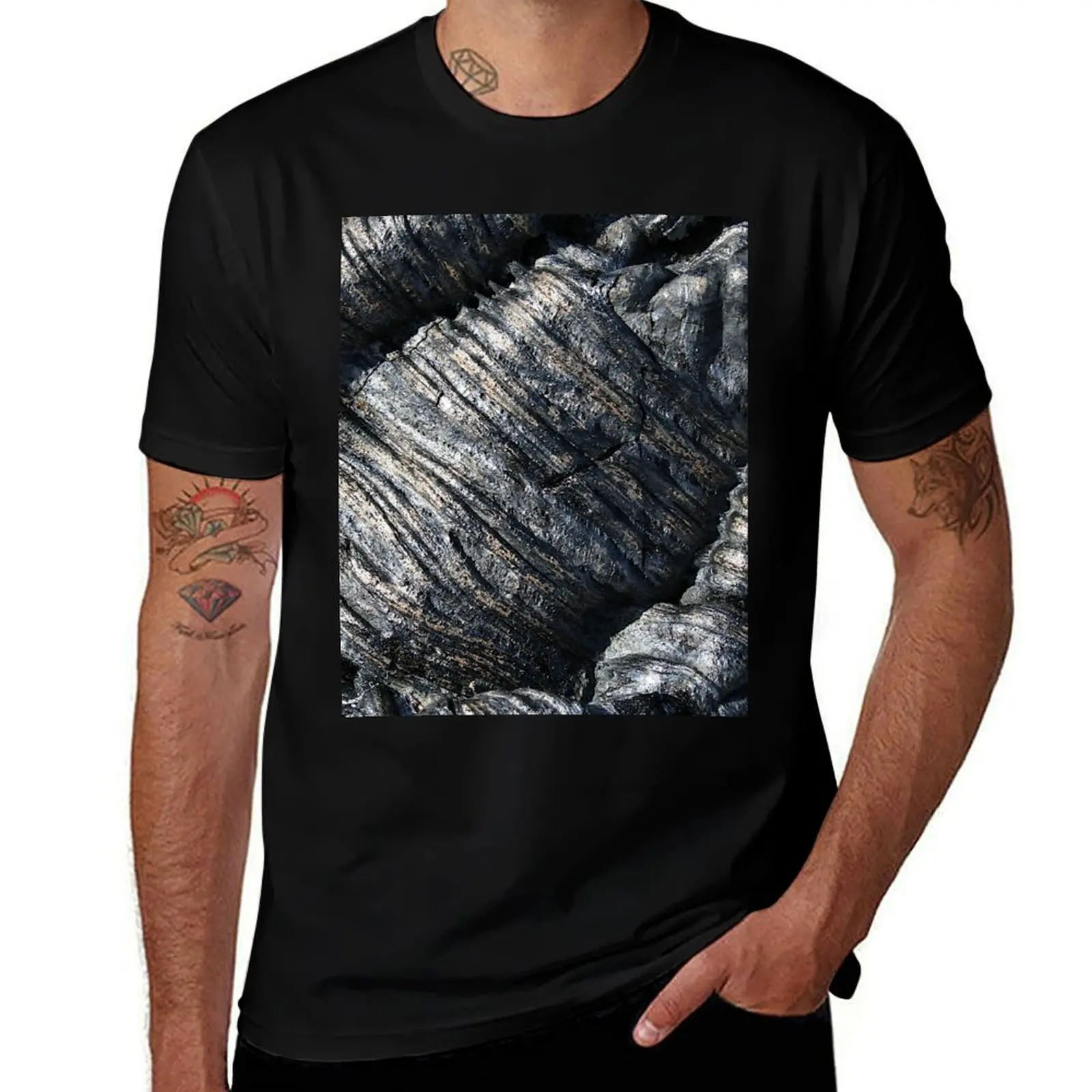 

Lapahoehoe Lava, Big Island of Hawaii T-Shirt customizeds animal prinfor boys summer clothes clothes for men