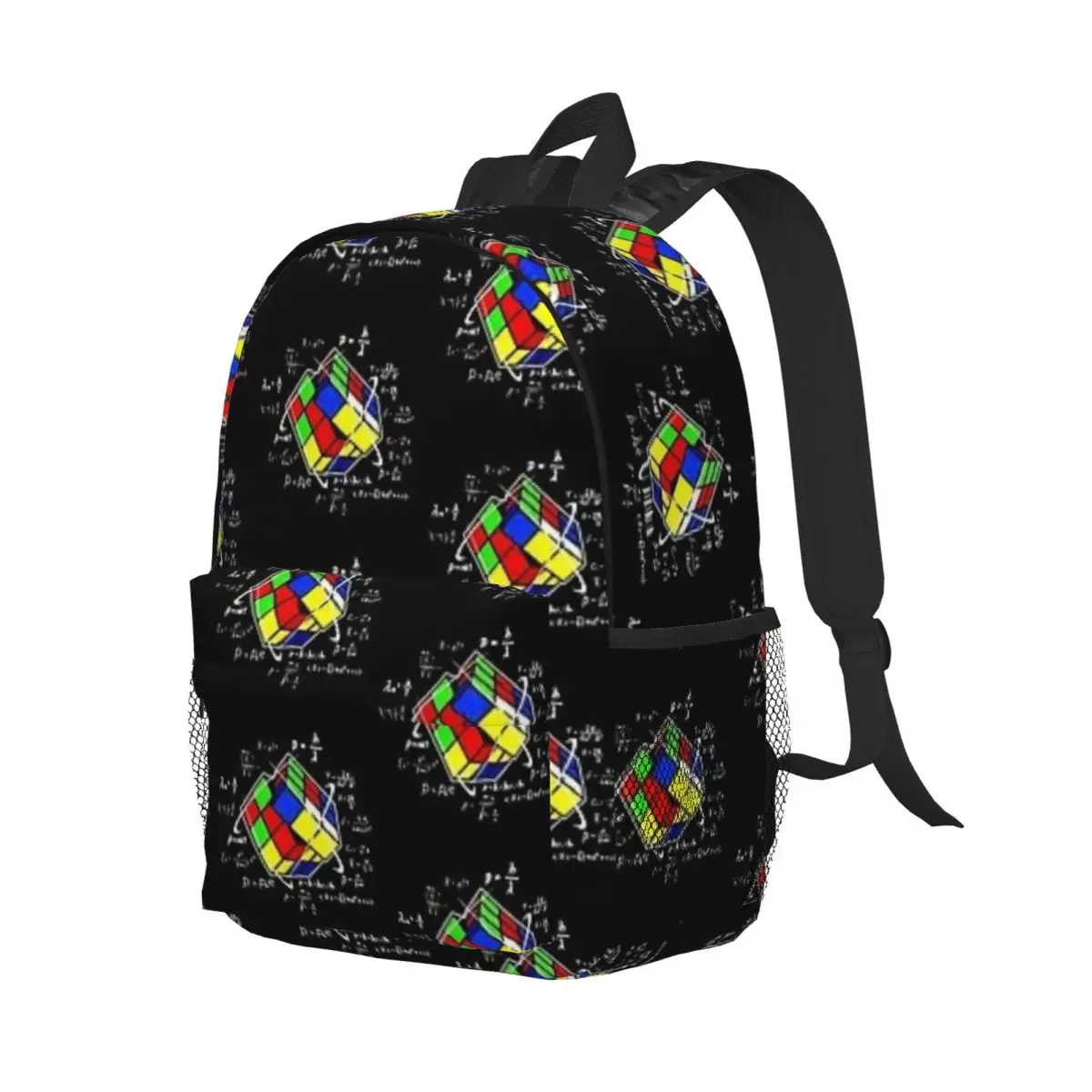 New Fashion Rubik:Cube Retro Vintage Waterproof Backpack Trendy Girls Boys Laptop School Book Bag