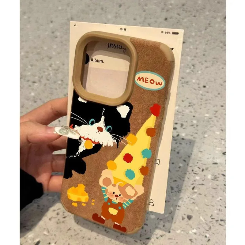 SEIRASSIM cute cartoon cat shockproof phone case for iphone 16 pro max 15 plus 14 13 11 12 back cover for iphone xr xs x bumper