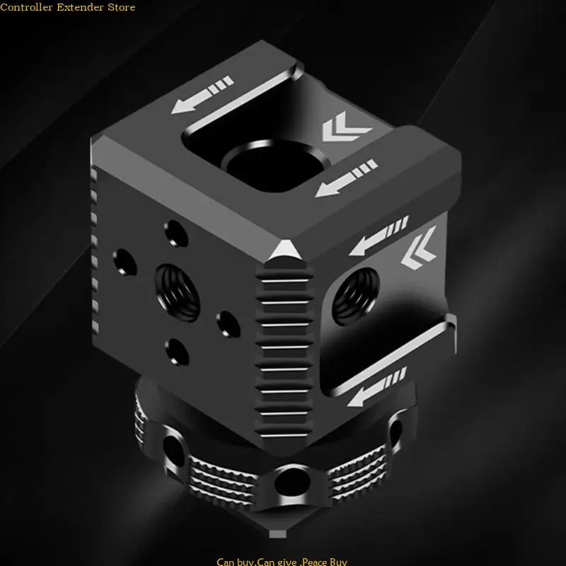 Triple Hot Shoe Extension Bracket 1/4'' Screw Adapter Extend Microphone Fill Light Arm Camera Accessories