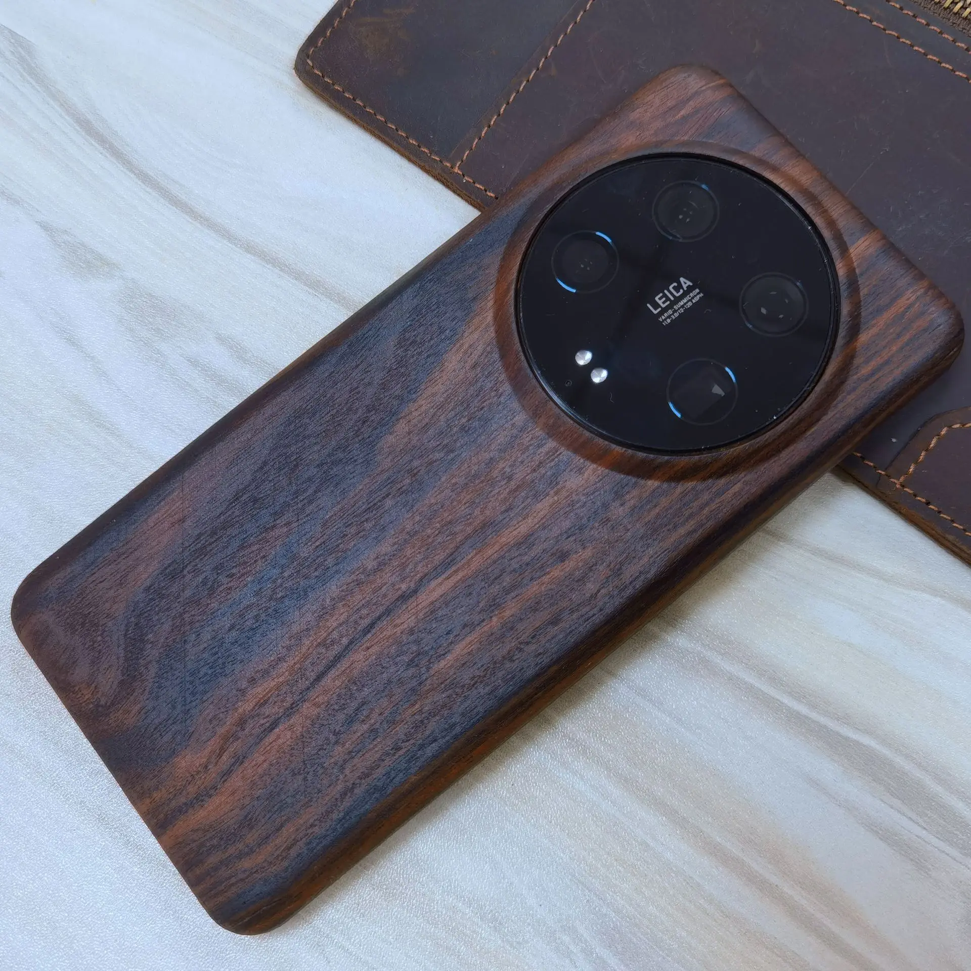 

Чехол для телефона из дерева и бамбука для Xiaomi 14 pro