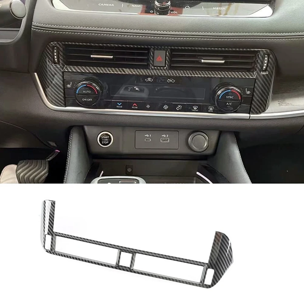 For Nissan Rogue X-Trail T33 2021 2022 Car Center Console Air Outlet Vent Cover Trim Decor Frame Sticker Accessories