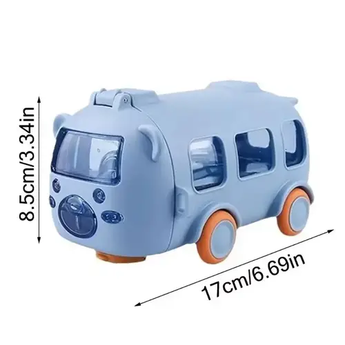 Cartoon Bus Straw Cup Cute Large Capacity Outdoors Car Water Cup Children Drinkware Bounce Straw Kettle - Image 5
