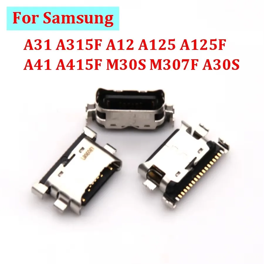 10-100PCS 18pin For Samsung A31 A315F A12 A125 A125F A41 A415F M30S M307F A30S USB Charging Port Jack Socket Charger Connector