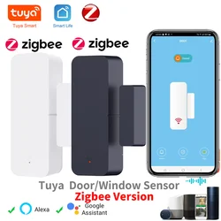 Tuya Zigbee 3.0 Door Window Sensor Contact Sensor Smart Sensor Alert Alarm Security Protection Work with Yandex SmartLife Alexa