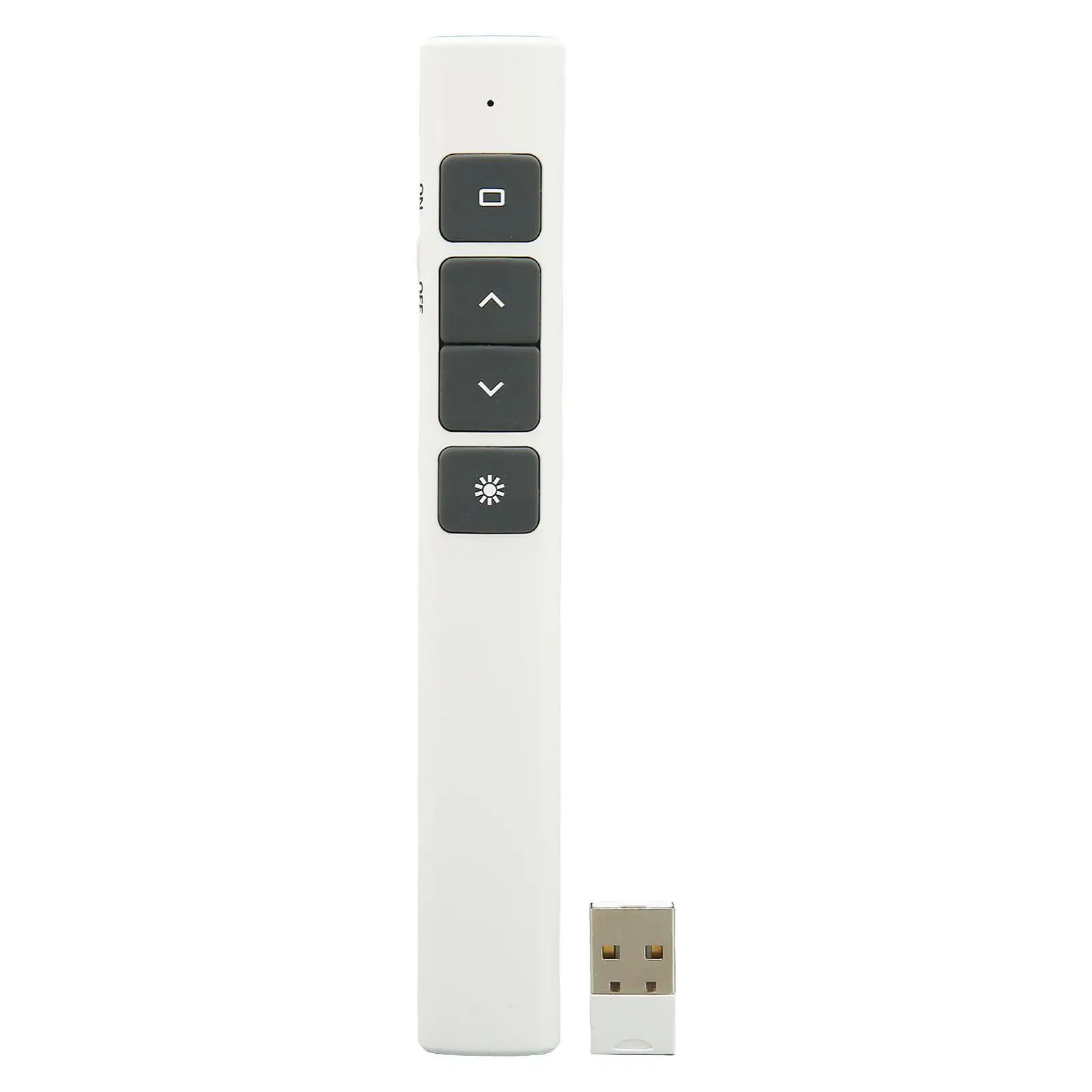 Wireless 109yd Presentation Clicker - Battery-Powered Multifunction Pointer for Meetings & Teaching