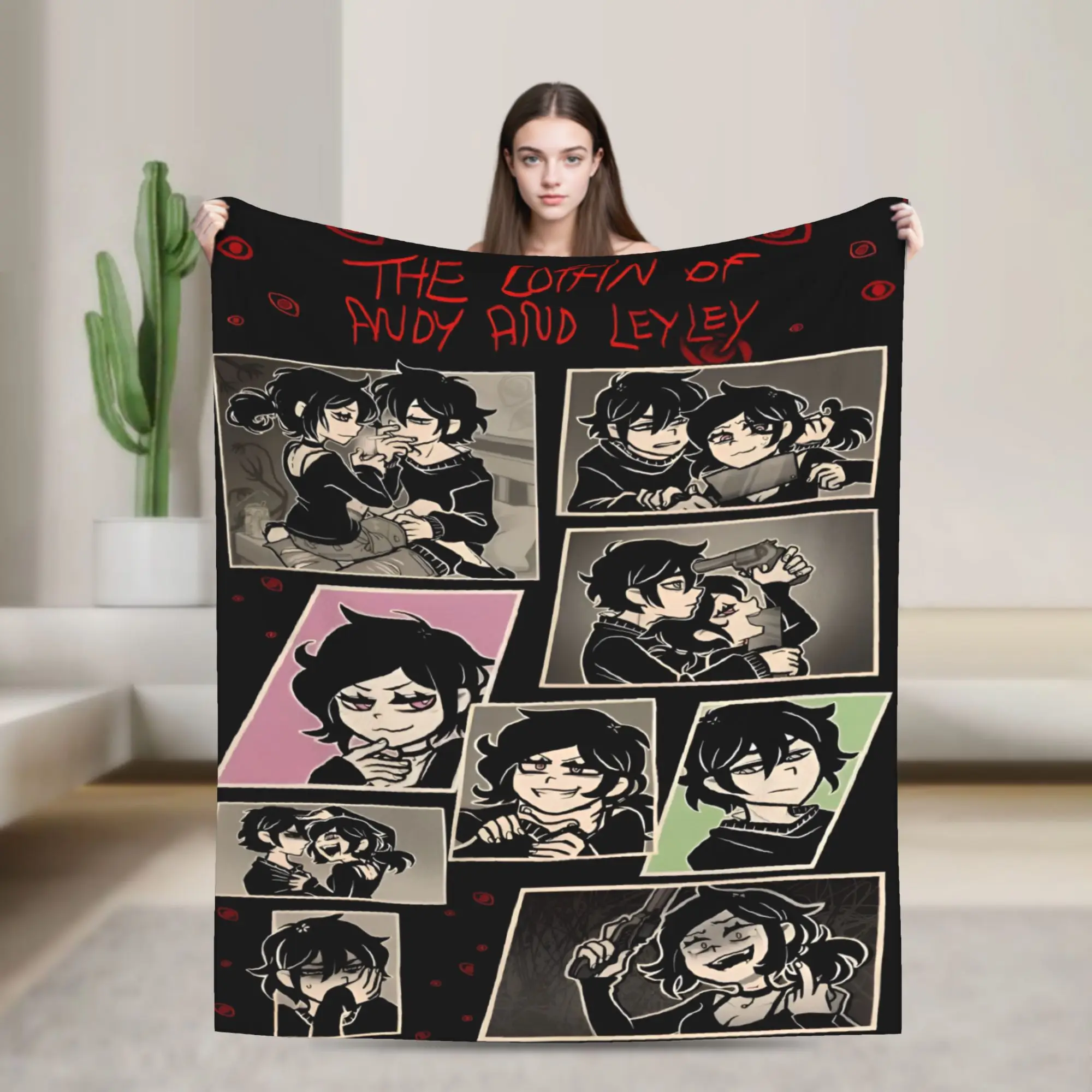 Custom Ultra-Soft Fleece Classic Anime A-Andys Game Throw Blanket Warm Flannel Horror  Blankets for Bedroom Office Couch Quilt