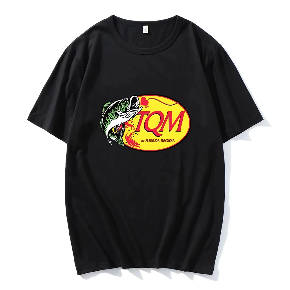 2026 Fuerza Regida Band T-shirt TQM Fish Graphic Printing Tee-shirt Short Sleeve Cotton Comfortable Tshir