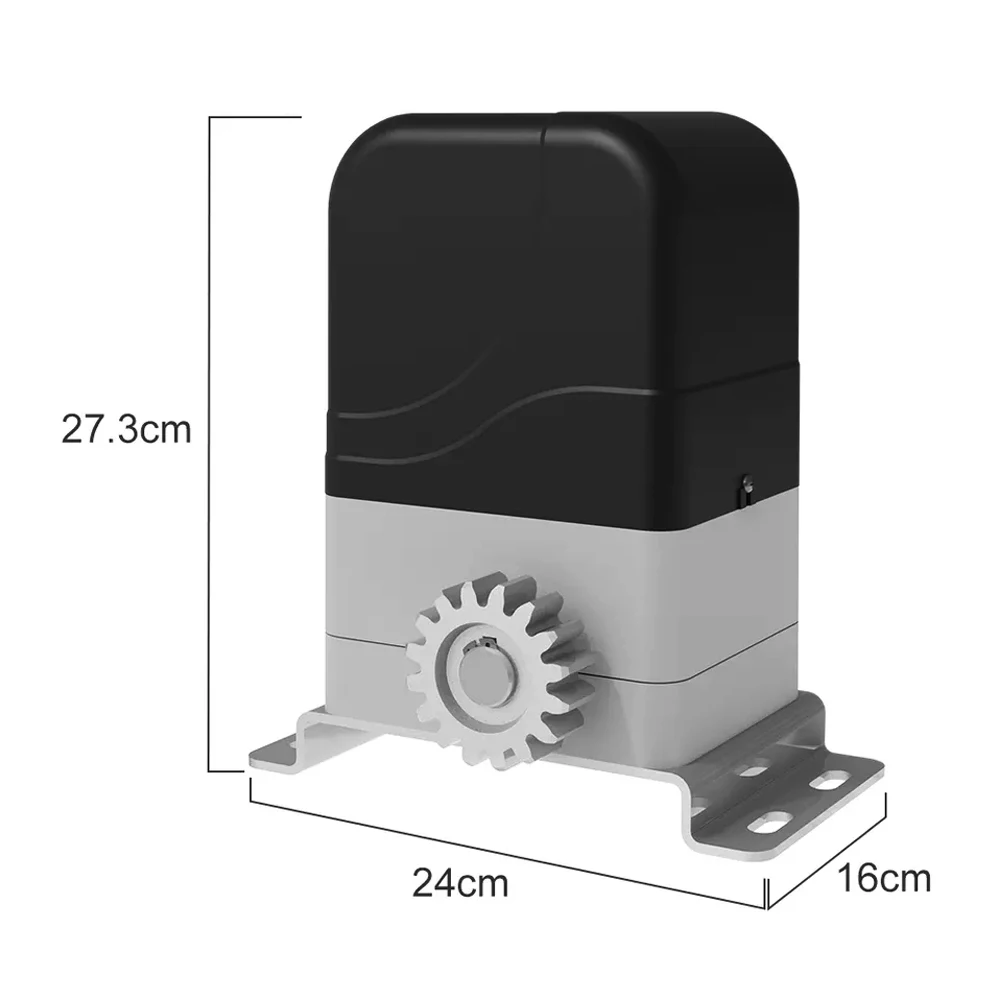 Electric Sliding Gate Opener Kit AC Motor Automatic Gate Door Operators Kit with 4m Steel Rack Infrared Sensor KITS Optional