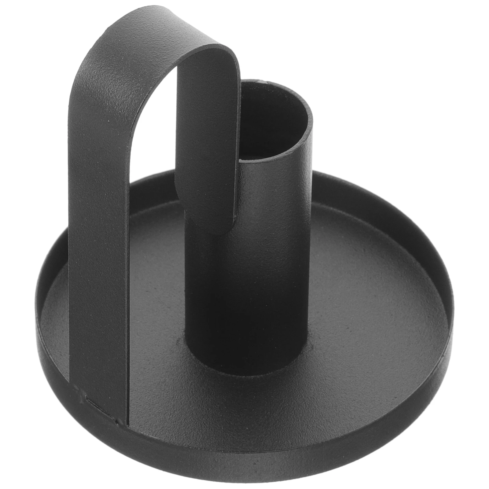 

1pc Holder Geometric Retro Candlestick Design Retro Candlestick For Home Office Decor Shelf Art Stand