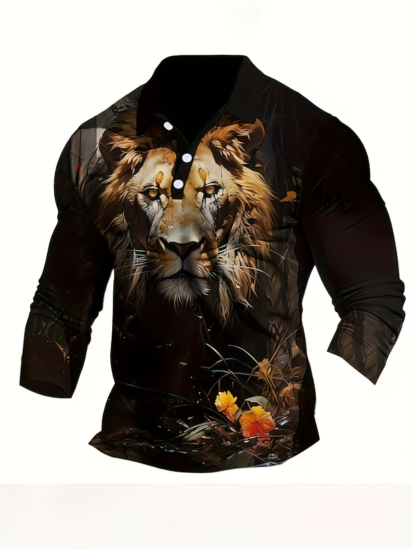 Summer Knights Clothing - Polo a maniche lunghe da uomo