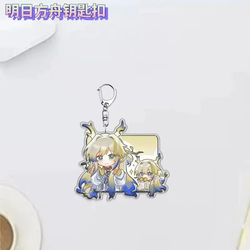 سلسلة مفاتيح أكريليك Neighboring من Ark Tongren من Tomorrow's Shuling Performance Game أنيمي حقيبة الطالب قلادة